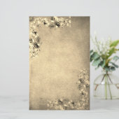 Victoriaans bloemen van bloemen, elegant briefpapier (Staand voorkant)