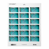 Victoriaans bloemen van bloemen, elegant etiket (Full Sheet)