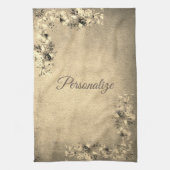 Victoriaans bloemen van bloemen, elegant theedoek (Verticaal)