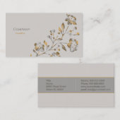 Victoriaans Bloemen Visitekaartje (Voorkant / Achterkant)