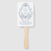 Victoriaans  Bloemen Wedding Ceremony Programma Handwaaier (Voorkant)