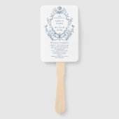 Victoriaans  Bloemen Wedding Ceremony Programma Handwaaier (Voorkant)