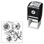 Victoriaans bloemen  zelfinktende stempel (In situ)