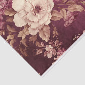  Victoriaans Bloemenboeket in Wijn Tissuepapier (Detail)