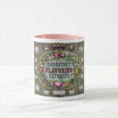 Victoriaans bloemenfruit bakken chart mok (Midden)