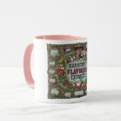 Victoriaans bloemenfruit bakken  chart mok (Voorkant links)