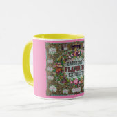 Victoriaans bloemenfruit bakken extract keuken mok (Voorkant links)