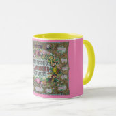 Victoriaans bloemenfruit bakken extract keuken mok (Voorkant rechts)