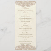 Victoriaans Bloemenkant Menu Kaart (Voorkant)