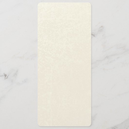 Victoriaans Bloemenkant Menu Kaart (Achterkant)