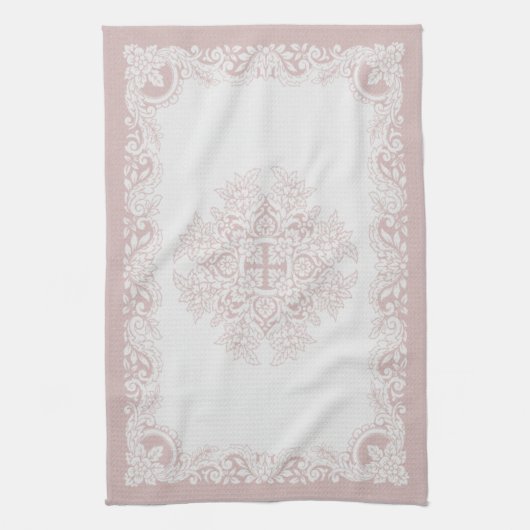 Victoriaans bloemenkeukenhanddoek theedoek (Verticaal)