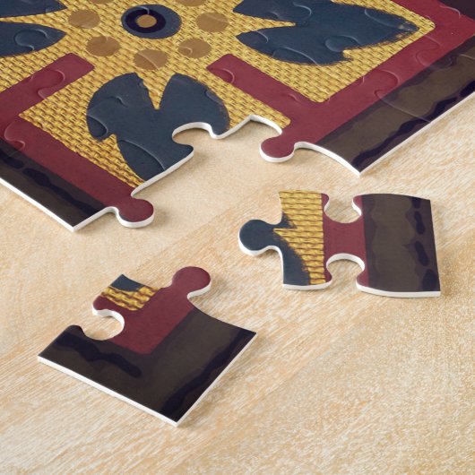 Victoriaans bloemenkunst en ambachten  behang legpuzzel (Zijkant)