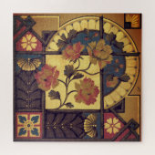 Victoriaans bloemenkunst en ambachten  behang legpuzzel (Horizontaal)