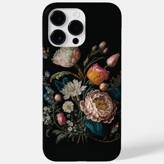 Victoriaans bloemenontwerp - een tijdloze klassiek Case-Mate iPhone case (Achterkant)