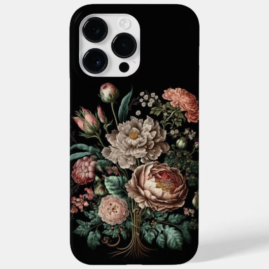 Victoriaans bloemenontwerp - een tijdloze klassiek Case-Mate iPhone case (Achterkant)