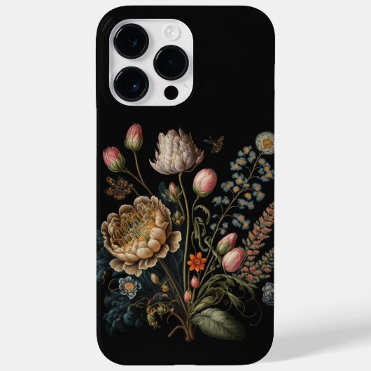Victoriaans bloemenontwerp - een tijdloze klassiek Case-Mate iPhone case (Achterkant)