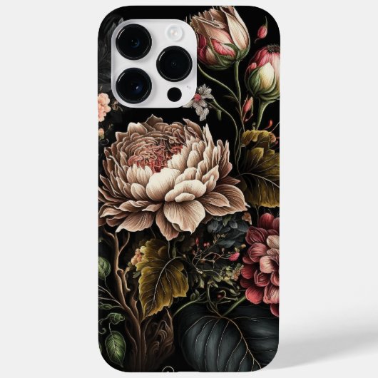 Victoriaans bloemenontwerp - een tijdloze klassiek Case-Mate iPhone case (Achterkant)