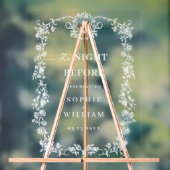 Victoriaans Bloemenrepetitie Diner Welkom Acryl Bord (Neutraal)