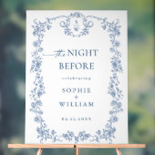 Victoriaans  Bloemenrepetitie Diner Welkom Acryl Bord (Neutraal)