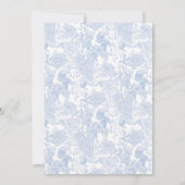 Victoriaans Bloementoilet in Wedgewood Blauw op Wi Kaart (Achterkant)