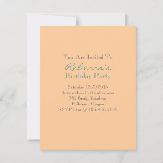 Victoriaans bloemetjeskoek engelse theekopie kaart (Achterkant)