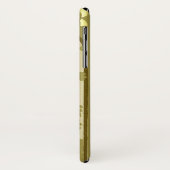 Victoriaans bloemgoud  behang textiel Case-Mate iPhone case (Achterkant/links)