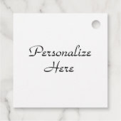 Victoriaans bloemhangend bord trouw zwart wit  bedankjes labels (Achterkant)