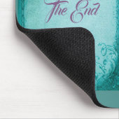 Victoriaans bloemig roos Elegant open boek blauwgr Muismat (Hoek)