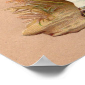 Victoriaans bloemmeisje poster (Hoek)