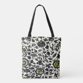 Victoriaans bloemmotief Ornament Tote Bag (Achterkant)