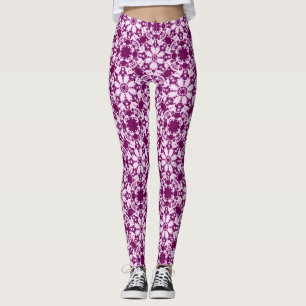 Victoriaans bloempatroon leggings