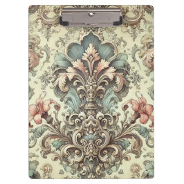 Victoriaans Bloemschaafpatroon Klembord