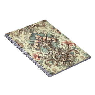 Victoriaans Bloemschaafpatroon Notitieboek