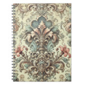 Victoriaans Bloemschaafpatroon Notitieboek (Voorkant)