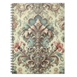 Victoriaans Bloemschaafpatroon Notitieboek