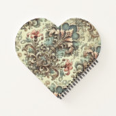 Victoriaans Bloemschaafpatroon Notitieboek (Achterkant)