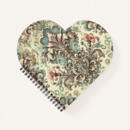 Victoriaans Bloemschaafpatroon Notitieboek