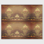 Victoriaans bloesem - elegante bloemkunst - nieuw cadeaupapier (Vlak)