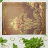 Victoriaans bloesem - elegante bloemkunst - nieuw theedoek (Gevouwen)