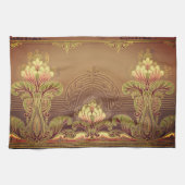 Victoriaans bloesem - elegante bloemkunst - nieuw theedoek (Horizontaal)