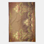 Victoriaans bloesem - elegante bloemkunst - nieuw theedoek (Verticaal)