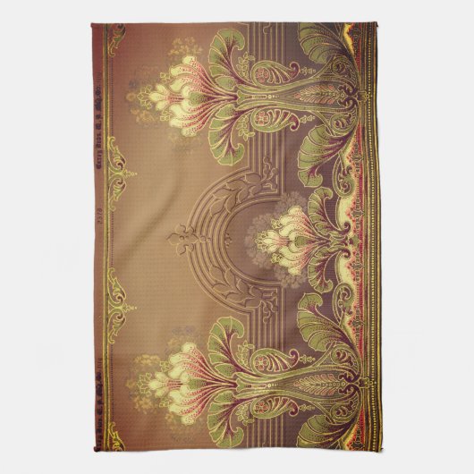 Victoriaans bloesem - elegante bloemkunst - nieuw theedoek (Verticaal)