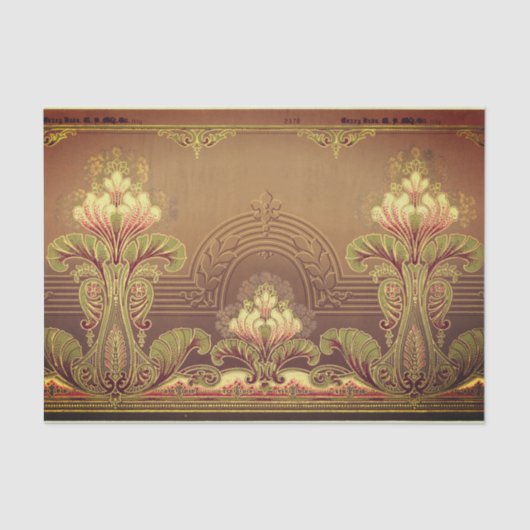 Victoriaans bloesem - elegante bloemkunst - nieuw tissuepapier (Voorkant)