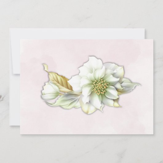 Victoriaans blozend roze verloving kaart (Achterkant)