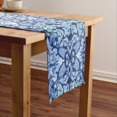 Victoriaans Blue Pattern Table Runner Korte Tafelloper (Voorbeeld)