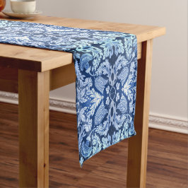 Victoriaans Blue Pattern Table Runner Korte Tafelloper