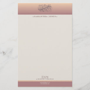 Victoriaans Blush-Gepersonaliseerd briefpapier