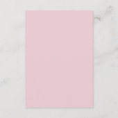 Victoriaans Blush Roze Bloemen Wijnstok Wedding De Informatiekaartje (Achterkant)
