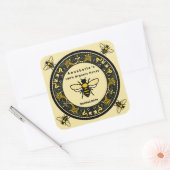 Victoriaans Boarder Honey Label Square (Envelop)
