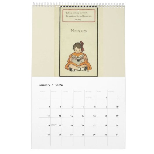 Victoriaans boek van Bride Kalender (Jan 2026)